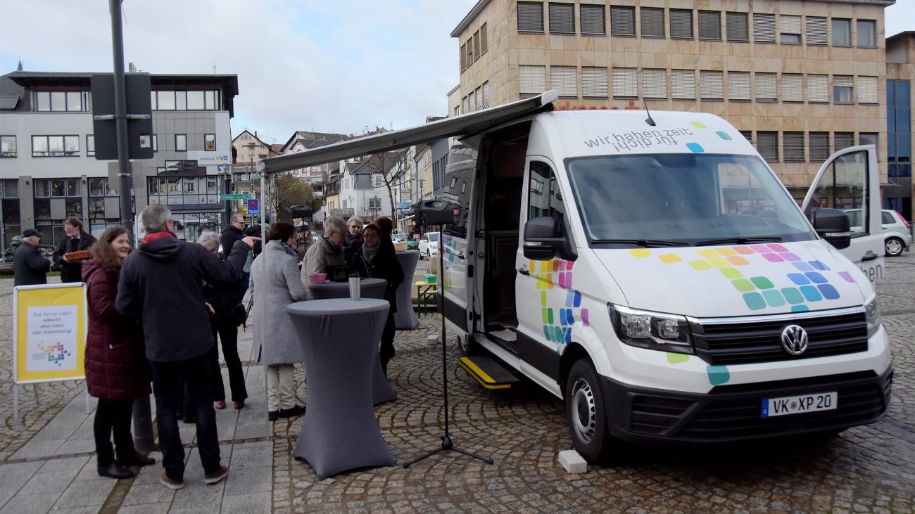 Das kirche:mobil! bei den Menschen.